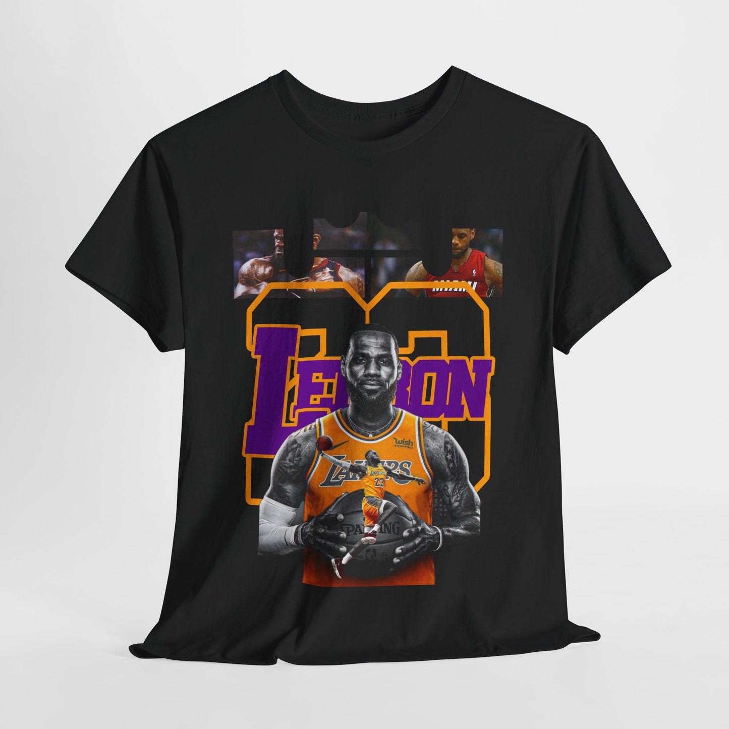 LeBron James Unisex Heavy Cotton Tee - Basketball Fan Apparel