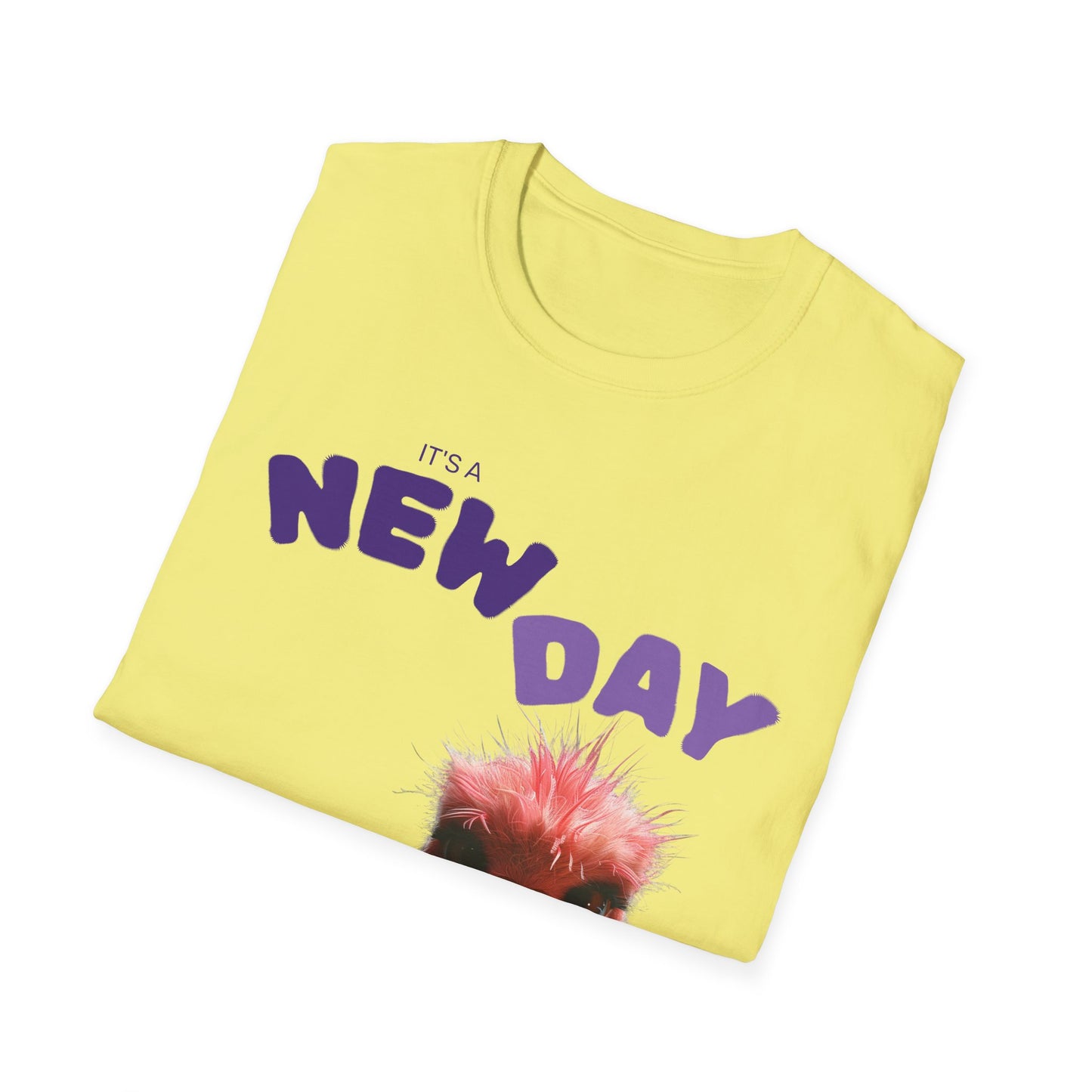 Funny New Day Unisex Softstyle T-Shirt – Perfect for Casual Vibes & Everyday Wear