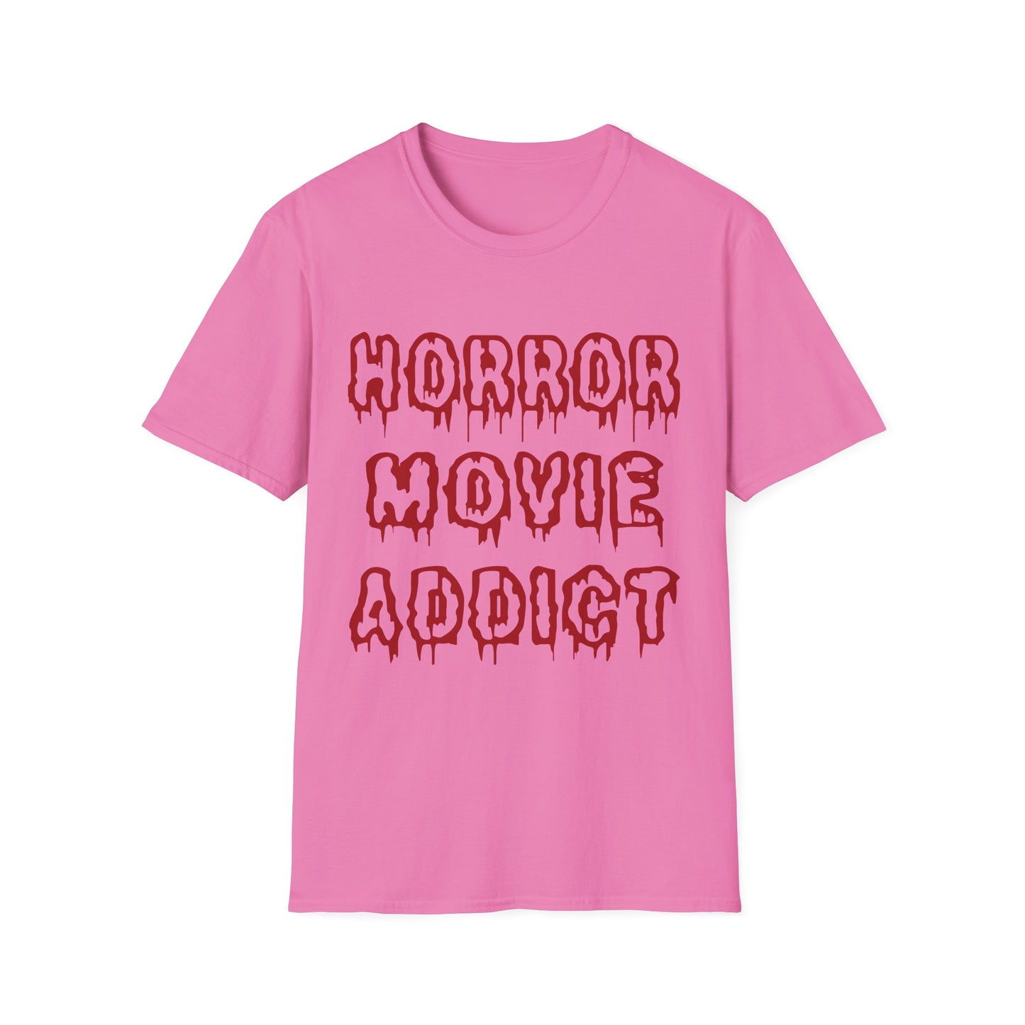 Unisex Horror Movie Addict T-Shirt – Perfect for Halloween, Movie Nights, Gifts for Cinephiles, Casual Wear, Comfortable Style