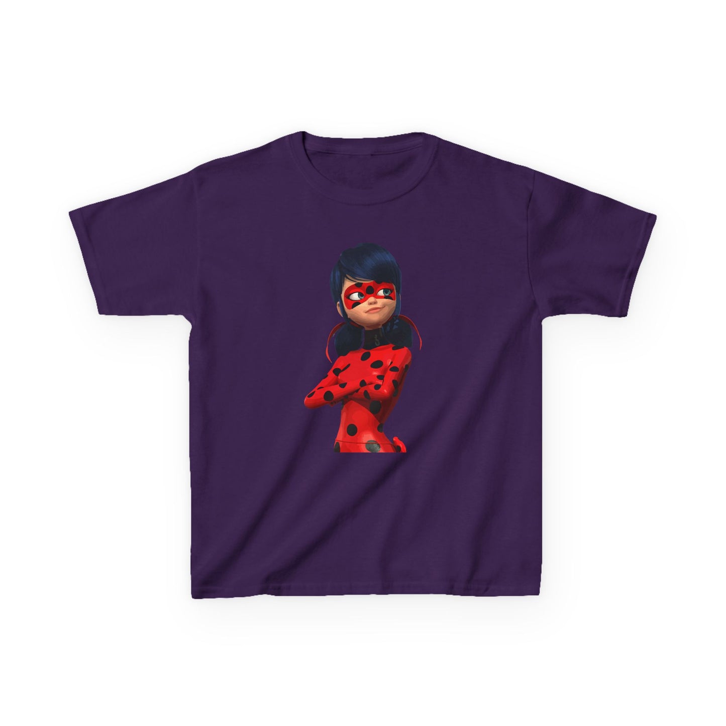 Cool Ladybug Superhero Kids Heavy Cotton Tee | Fun and Playful Design for Young Heroes