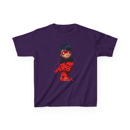 Cool Ladybug Superhero Kids Heavy Cotton Tee | Fun and Playful Design for Young Heroes