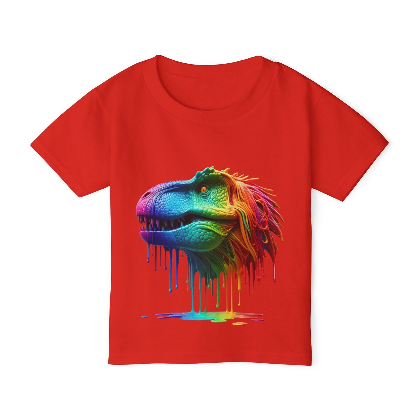 Rainbow T-Rex Toddler T-Shirt - Fun & Colorful Dino Tee for Kids