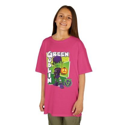 Kids Green Goblin Tee - Fun Halloween T-Shirt for Kids