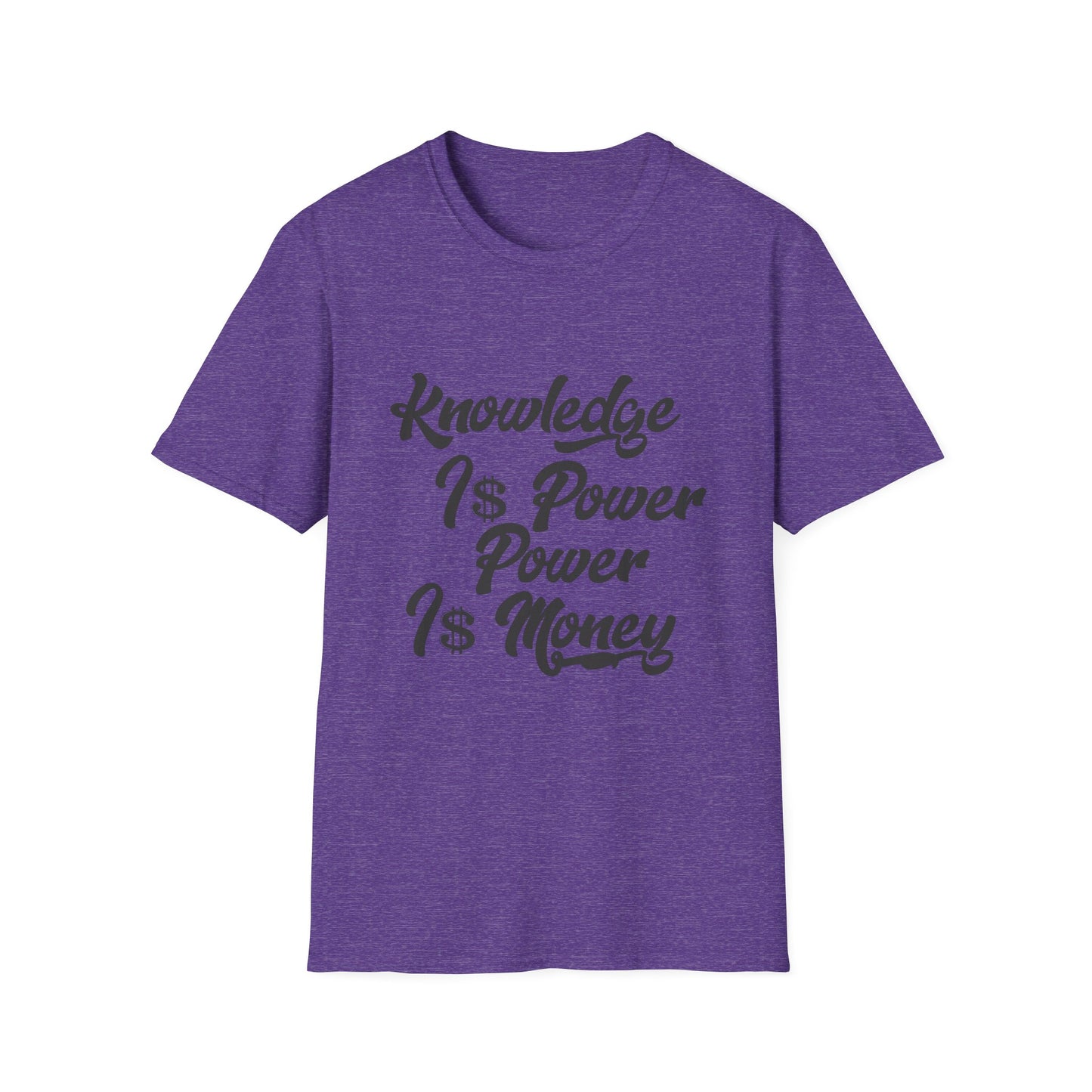 Knowledge Is Power Unisex Softstyle T-Shirt - Stylish Motivational Tee