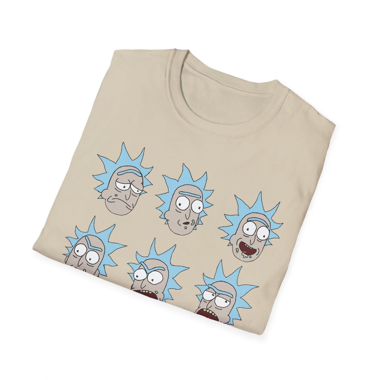 Rick and Morty Unisex Softstyle T-Shirt - Fun Cartoon Design for Fans