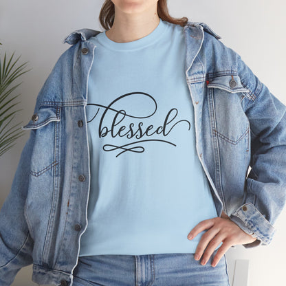 Blessed Unisex Heavy Cotton Tee - Comfortable and Meaningful Shirt for Everyday Wear