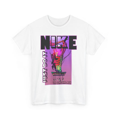 Vintage-Style Nike Unisex Heavy Cotton Tee - Just Do It Graphic Shirt