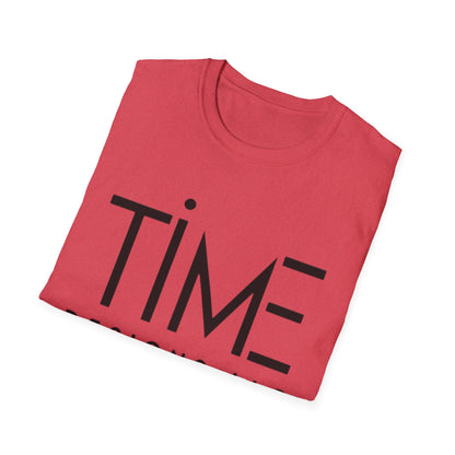 Minimalist Time Design Unisex T-Shirt, Casual Wear, Gift for Him/Her, Everyday Style, Graphic Tee, Modern Apparel