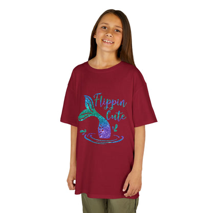 Flippin Cute Kids Tee - Colorful Whale Design for Fun-loving Children