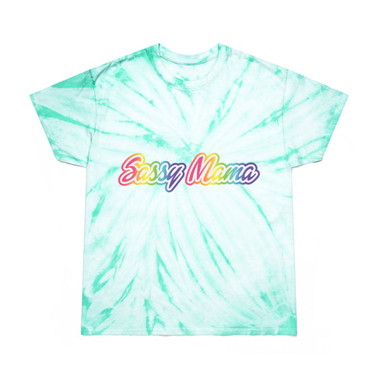 Sassy Mama Tie-Dye Tee - Bright Yellow Fun