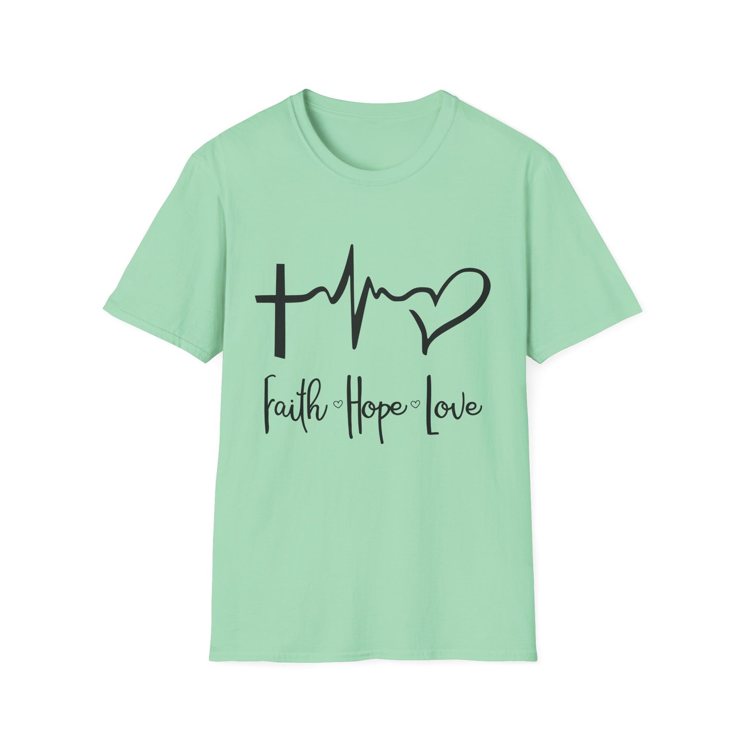 Faith Hope Love Unisex T-Shirt - Inspirational Graphic Tee for Everyday Wear