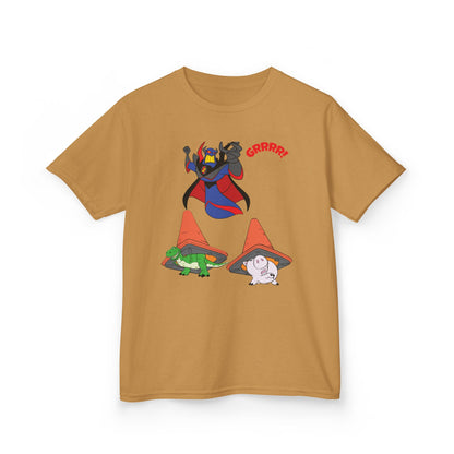 Kids Cartoon Battle Tee - Fun & Unique Grrr! Design