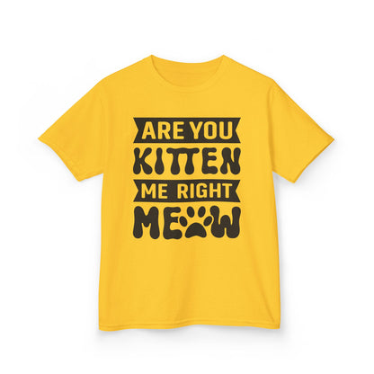 Cute Kids Tee - "Are You Kitten Me Right Meow" T-Shirt for Cat Lovers, Birthday Gift, Funny Pet Shirt, Kids' Humor Clothing, Animal [...]