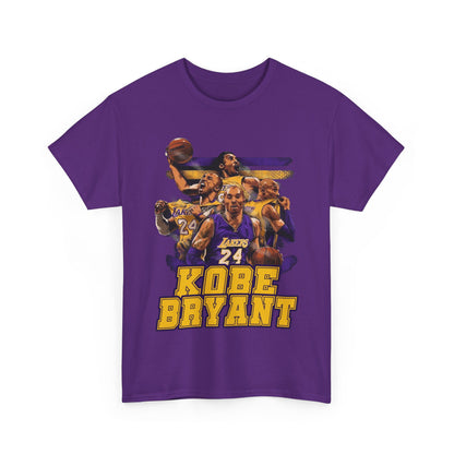 Kobe Bryant Tribute Unisex Heavy Cotton Tee - Basketball Legend Shirt
