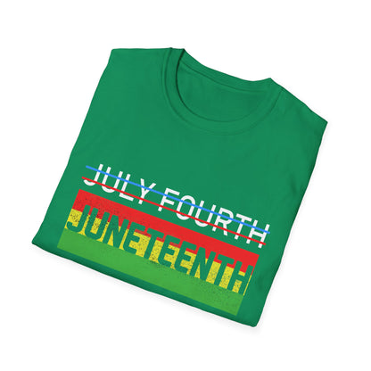 Juneteenth and July Fourth Celebration T-Shirt, Unisex Tee for Summer, Events, Independence Day, African American Heritage