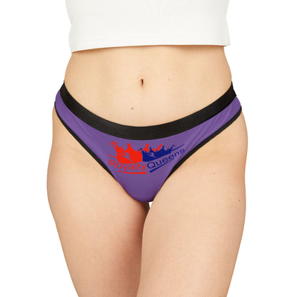 Royalty Queens Women's Thongs - Purple Lingerie for Confident Women