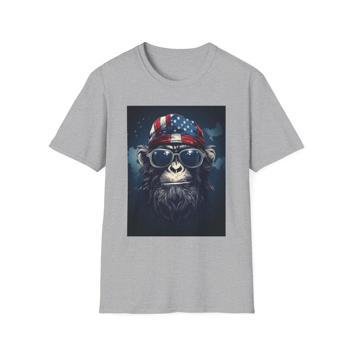 Cool Monkey Graphic T-Shirt, Fun Animal Tee, Summer Casual Wear, Unique Gift for Animal Lovers, Trendy Fashion for All