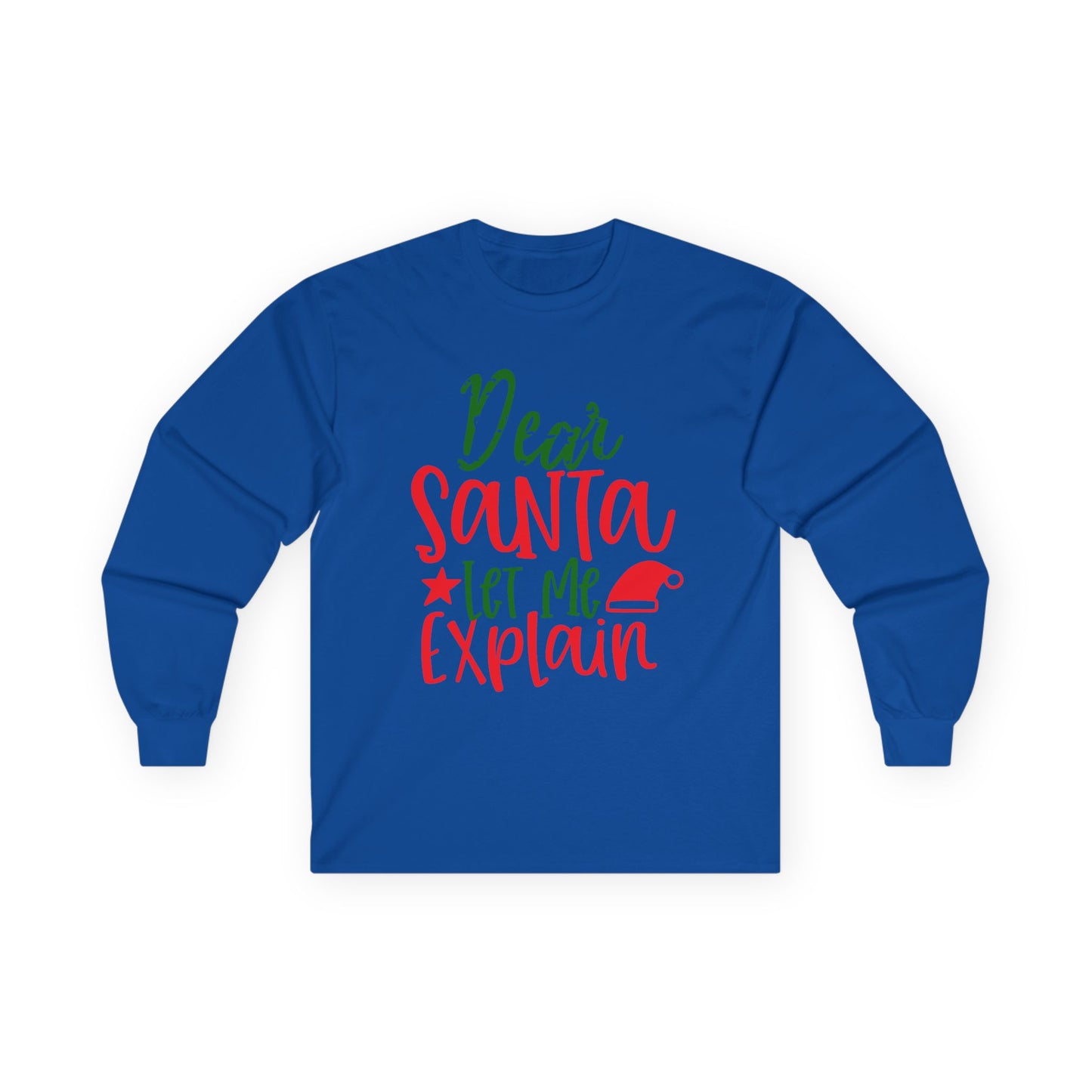 Unisex Holiday Long Sleeve Tee - Perfect for Christmas, Family Gatherings, Fun Gift, Cozy Winter Wear, Dear Santa Design