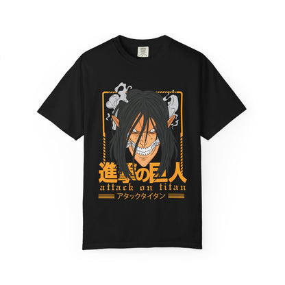 Attack on Titan Unisex Garment-Dyed T-shirt | Manga Fans Shirt | Anime Apparel | Comic Con Gift | Casual Wear | Unique Gift