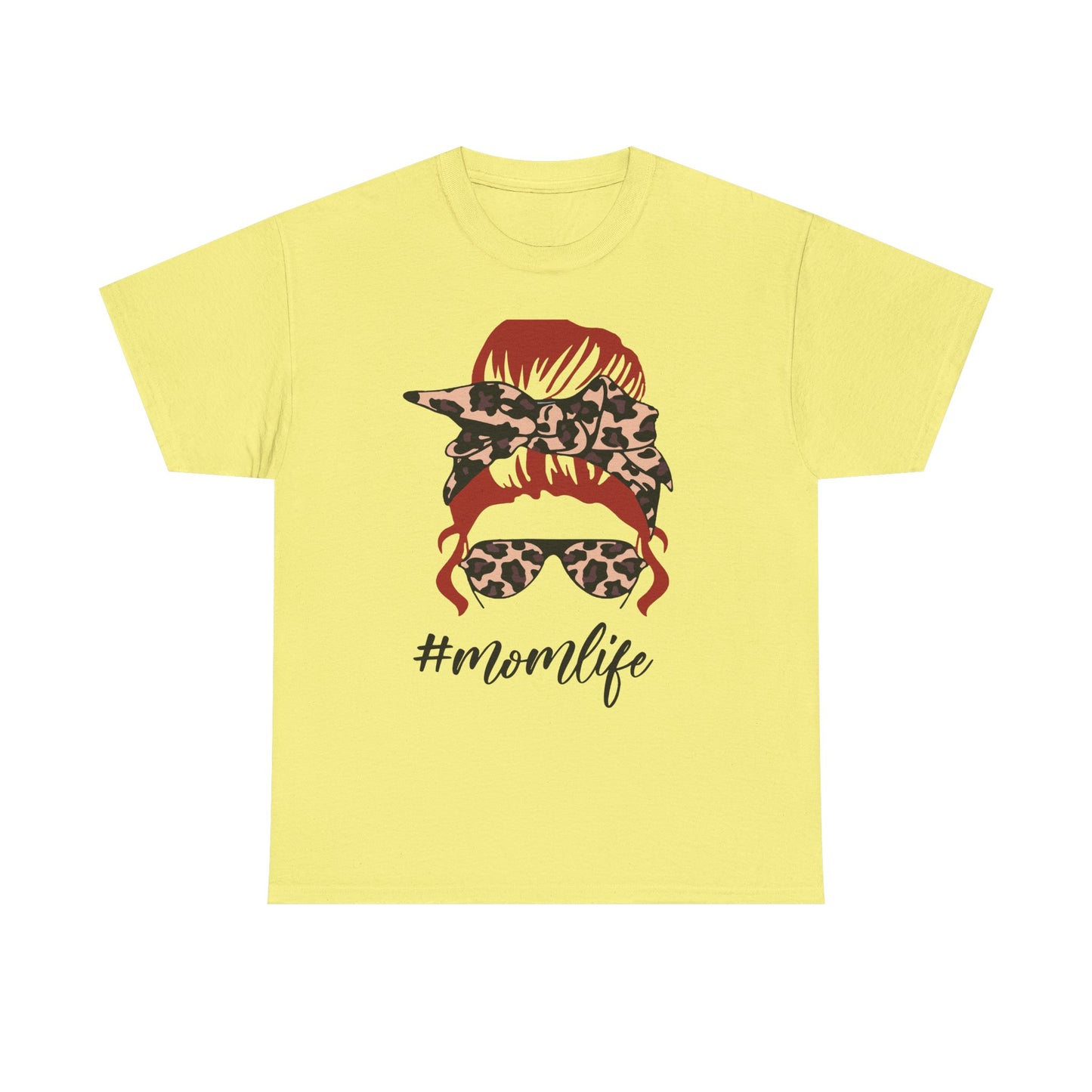 #Momlife Unisex Heavy Cotton Tee - Stylish & Comfortable T-Shirt for Moms