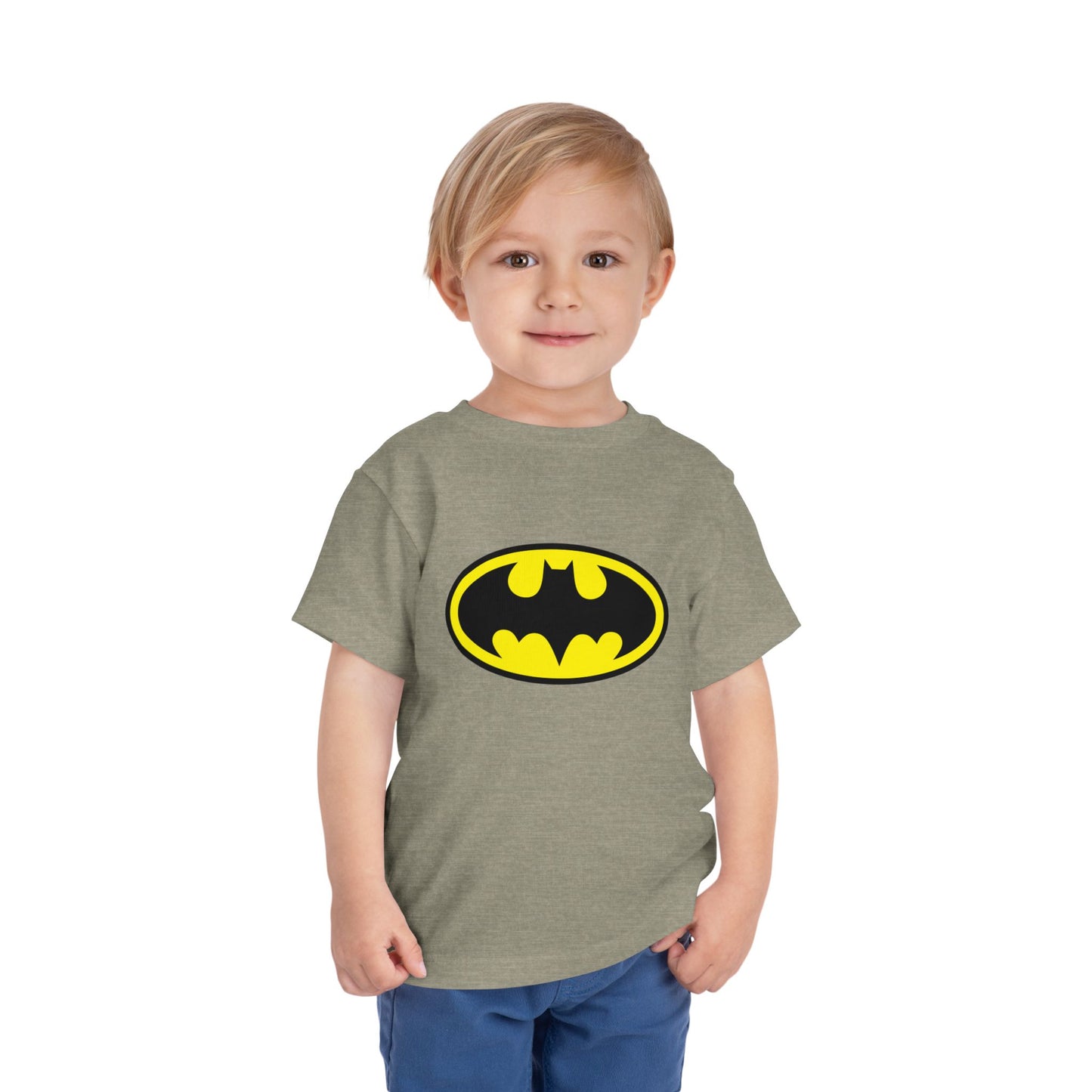 Batman Toddler Short Sleeve Tee - Superhero Shirt for Kids, Birthday Gift, Adventure Wear, Playtime Apparel, Comic Fan Clothing