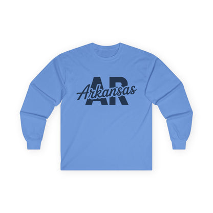 Arkansas AR Script Long Sleeve Tee