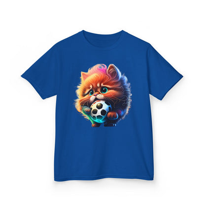 Cute kitty Soccer Kids Tee - Fun & Playful Cotton T-Shirt
