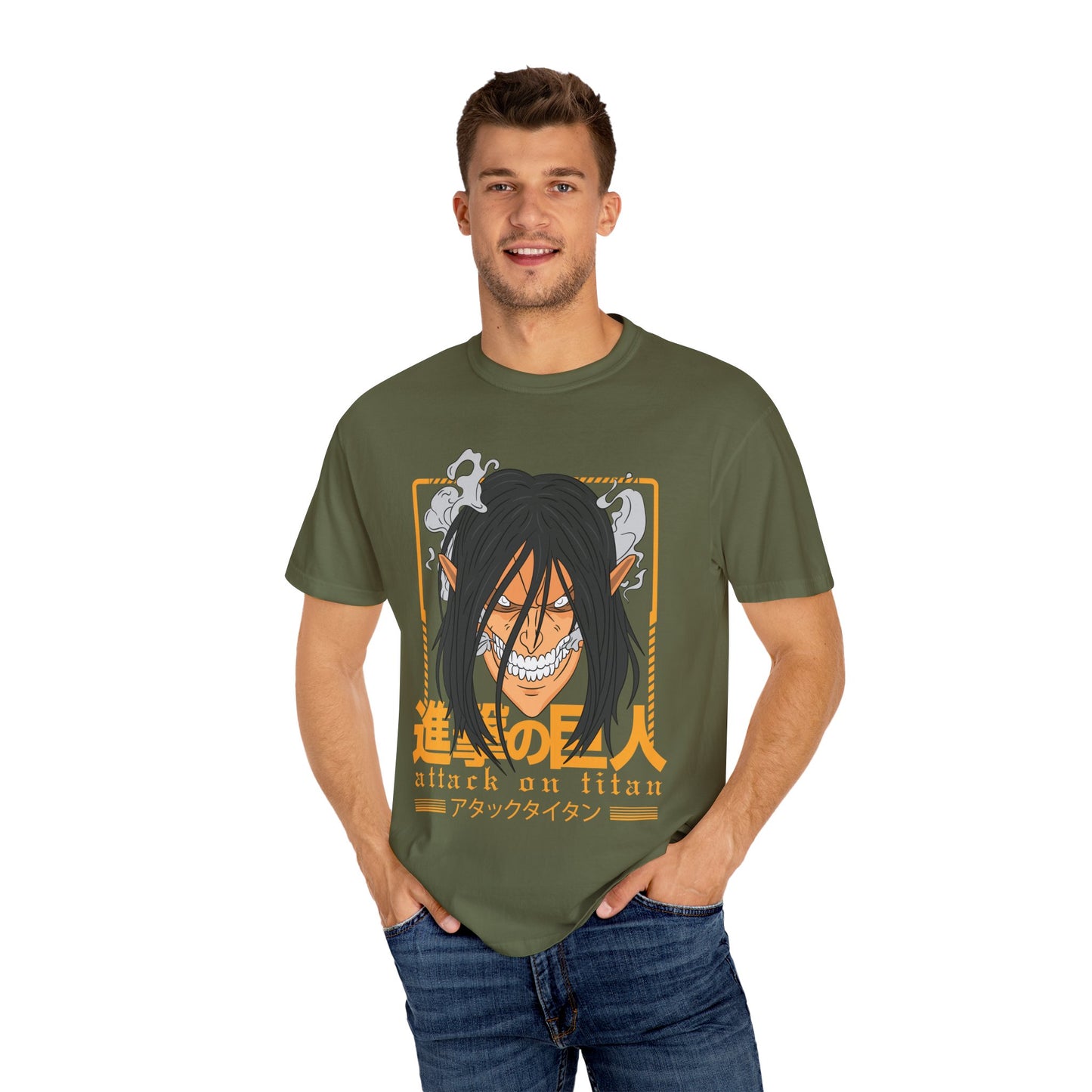 Attack on Titan Unisex Garment-Dyed T-shirt | Manga Fans Shirt | Anime Apparel | Comic Con Gift | Casual Wear | Unique Gift