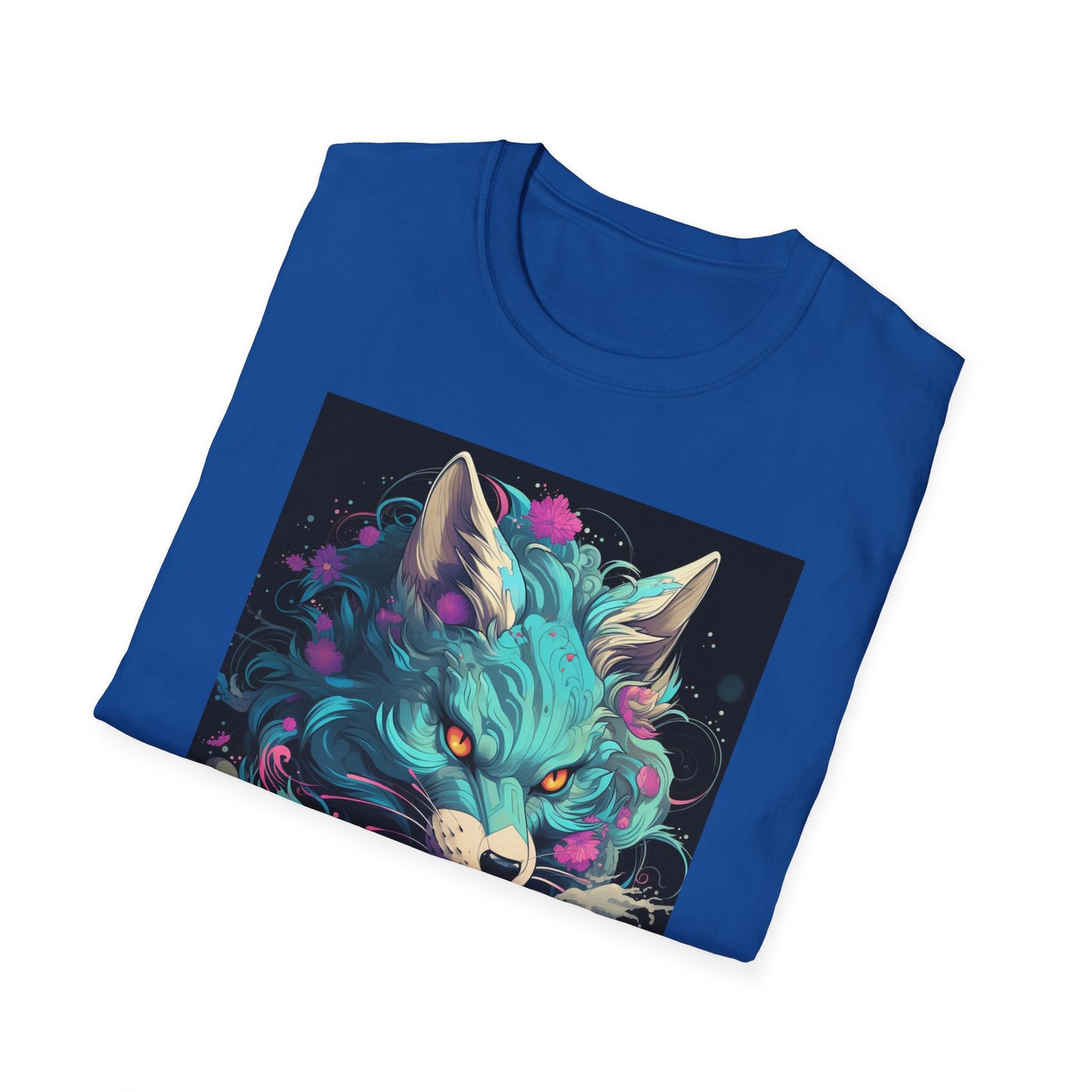 Mystical Wolf T-Shirt | Unisex Softstyle Tee, Fantasy Apparel, Gift for Nature Lovers, Unique Statement Shirt, Casual Fashion
