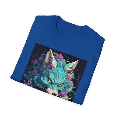 Mystical Wolf T-Shirt | Unisex Softstyle Tee, Fantasy Apparel, Gift for Nature Lovers, Unique Statement Shirt, Casual Fashion