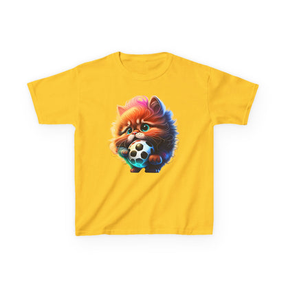 Cute kitty Soccer Kids Tee - Fun & Playful Cotton T-Shirt