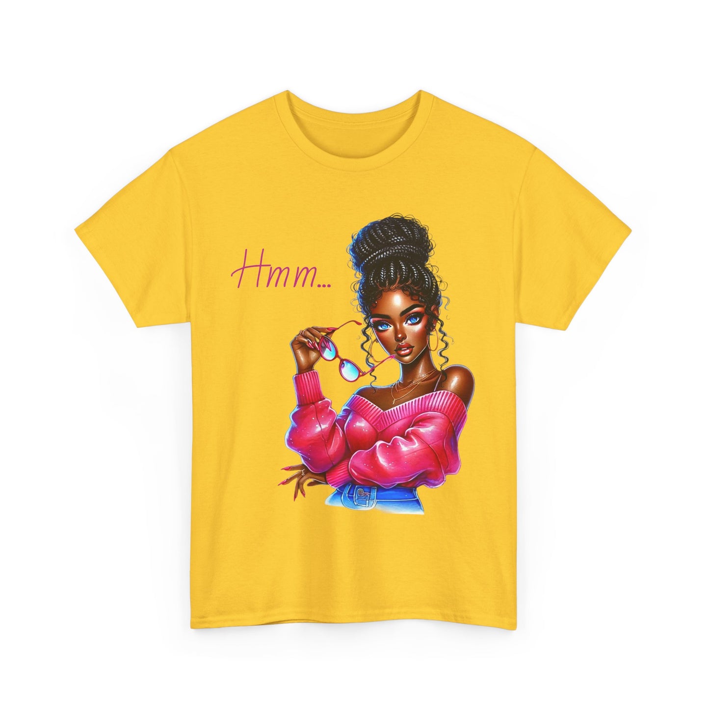 Expressive Aesthetic Tee – 'Hmm...' Design for Trendsetters