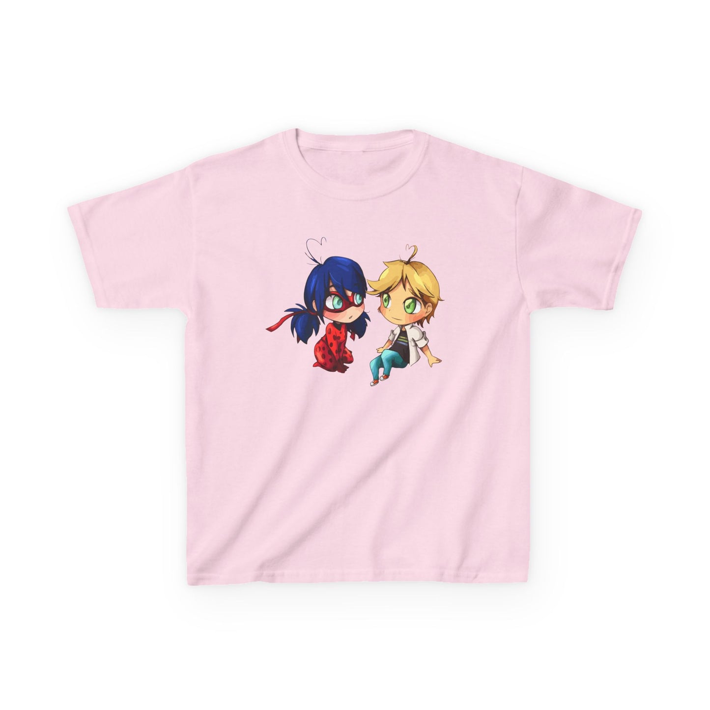 Kids Cute Chibi Characters Tee, Lightweight T-Shirt for Playtime, Gifts for Boys & Girls, Cartoon Lover Apparel, Birthday Outfit