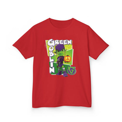 Kids Green Goblin Tee - Fun Halloween T-Shirt for Kids