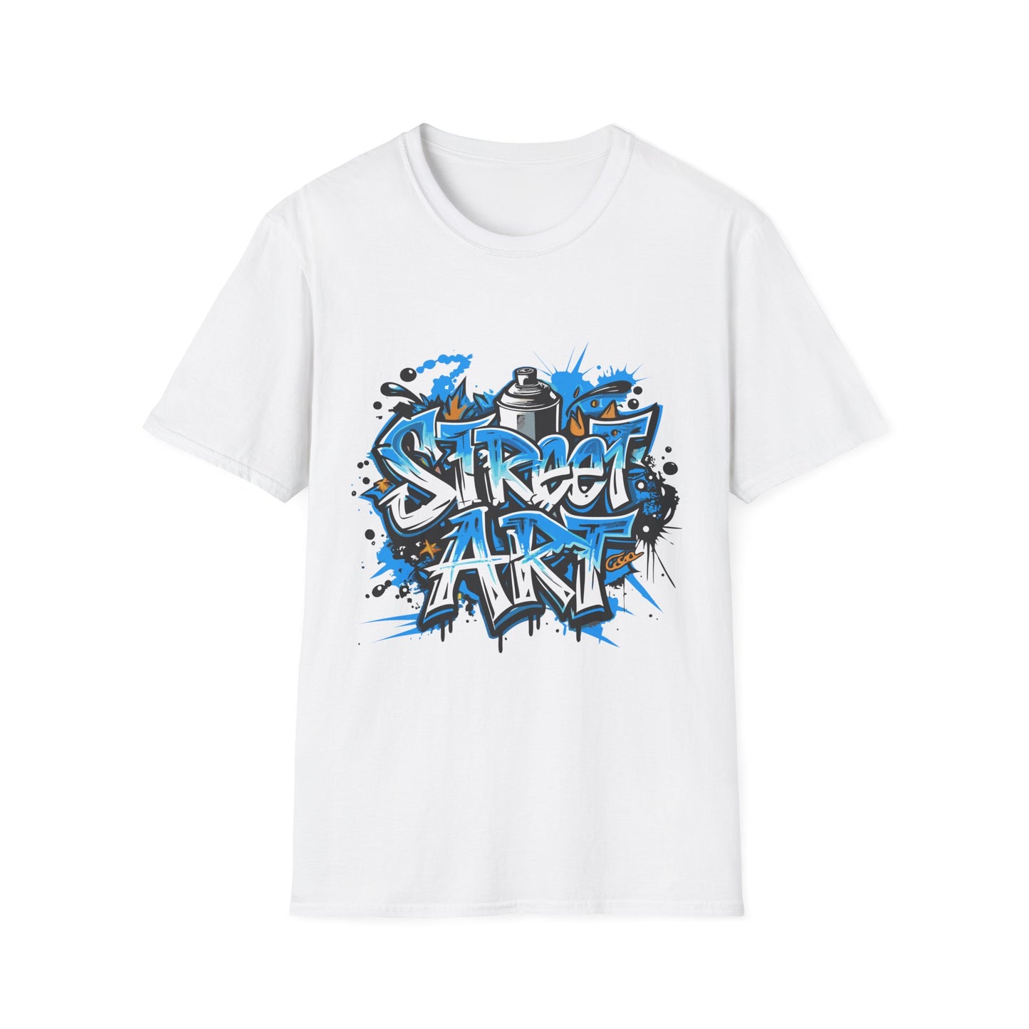 Street Art T-Shirt | Unisex Softstyle Tee, Graffiti Shirt, Urban Vibe Apparel, Casual Streetwear, Gift for Art Lovers