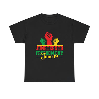 Juneteenth Freedom Day Tee | Unisex Cotton T-Shirt for Celebrating Emancipation, Black History Month, Racial Justice, Equality
