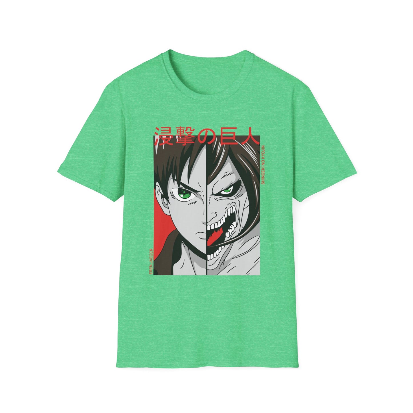 Anime-Inspired Unisex T-Shirt, Eren Yeager Graphic Tee, Casual Streetwear, Gift for Fans, Unique Graphic Shirt