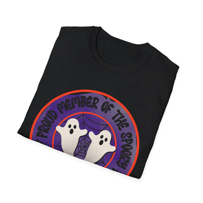 Spooky Squad Unisex T-Shirt, Halloween Tee, Cute Halloween Outfit, Casual Graphic Shirt, Witchy Apparel, Gift for Friends