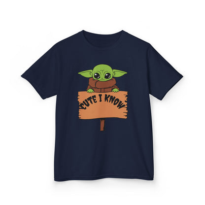 Cute Baby Alien Kids Tee - "Cute I Know" Design for Trendy Kids