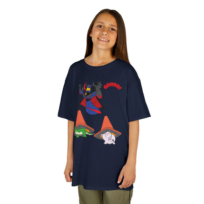 Kids Cartoon Battle Tee - Fun & Unique Grrr! Design