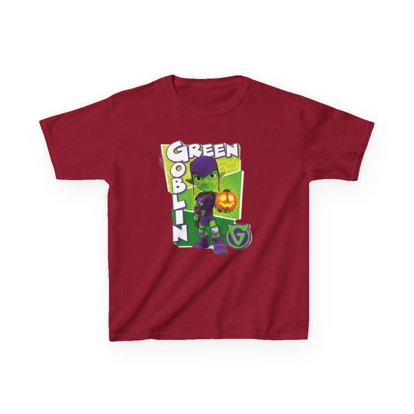 Kids Green Goblin Tee - Fun Halloween T-Shirt for Kids