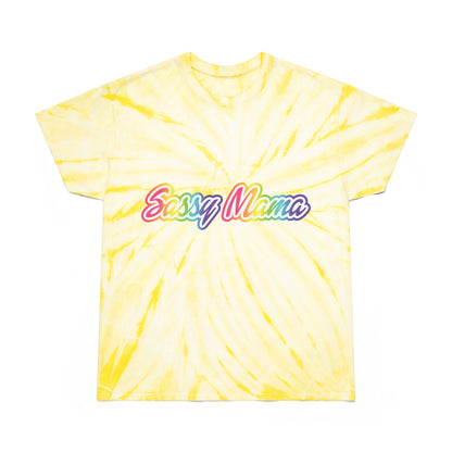Sassy Mama Tie-Dye Tee - Bright Yellow Fun