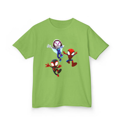 Kids Superhero Adventure Tee, Kids Birthday Gift, Fun Playwear, Spiderman Costume Shirt, Cartoon Character T-Shirt, Summer Outfit