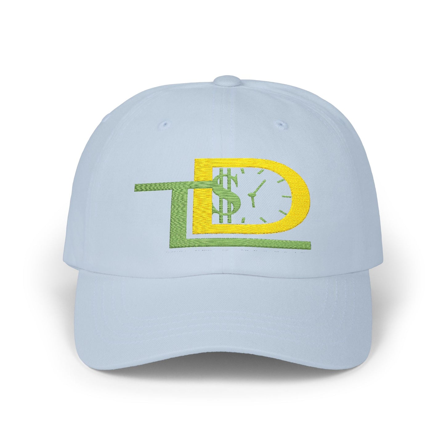 Classic Dad Cap with Green and Yellow Design, Casual Hat for Fathers, Gift for Dads, Summer Accessory, Adjustable Baseball Cap