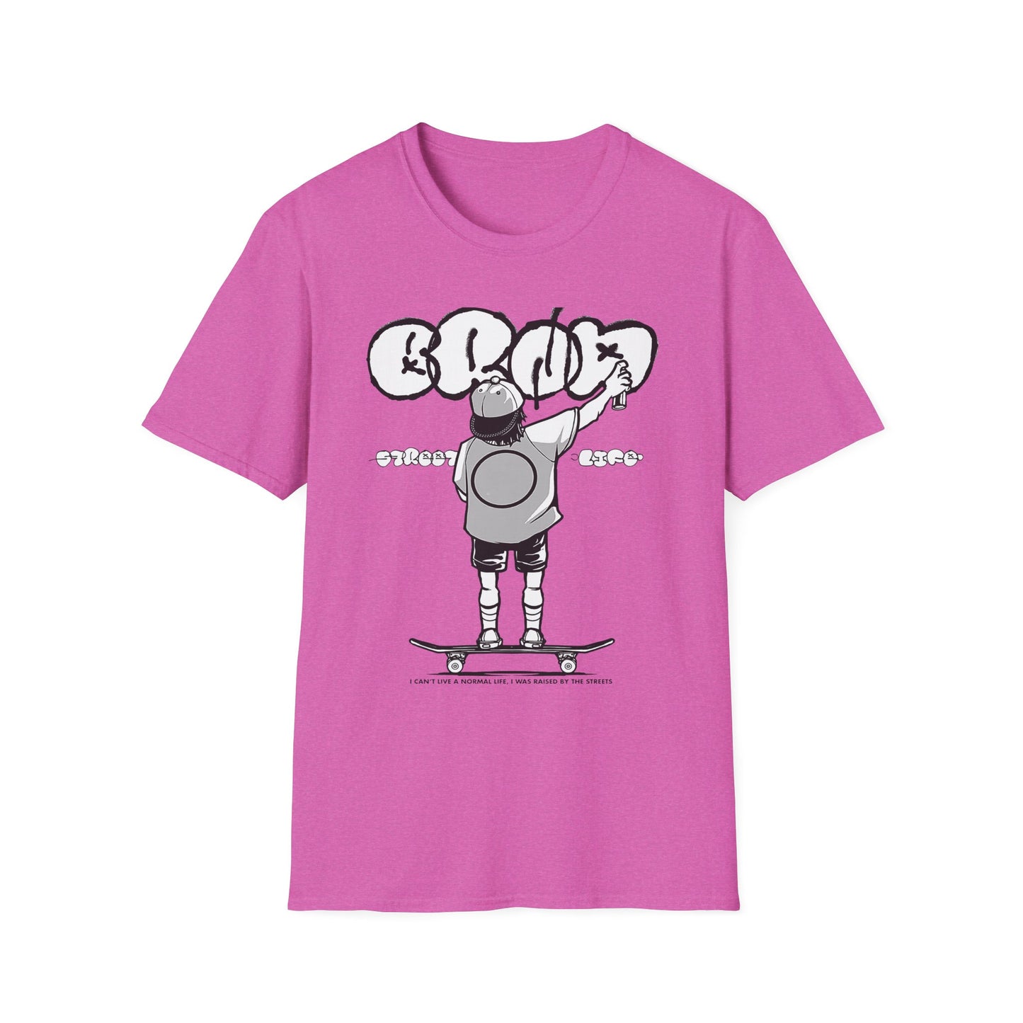 Skateboard Graffiti T-Shirt – Unisex Softstyle Tee for Streetwear Fans