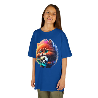 Cute kitty Soccer Kids Tee - Fun & Playful Cotton T-Shirt