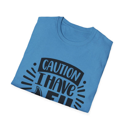 Caution: I Have No Filter Unisex Softstyle T-Shirt - Fun and Quirky Graphic Tee for Casual Wear