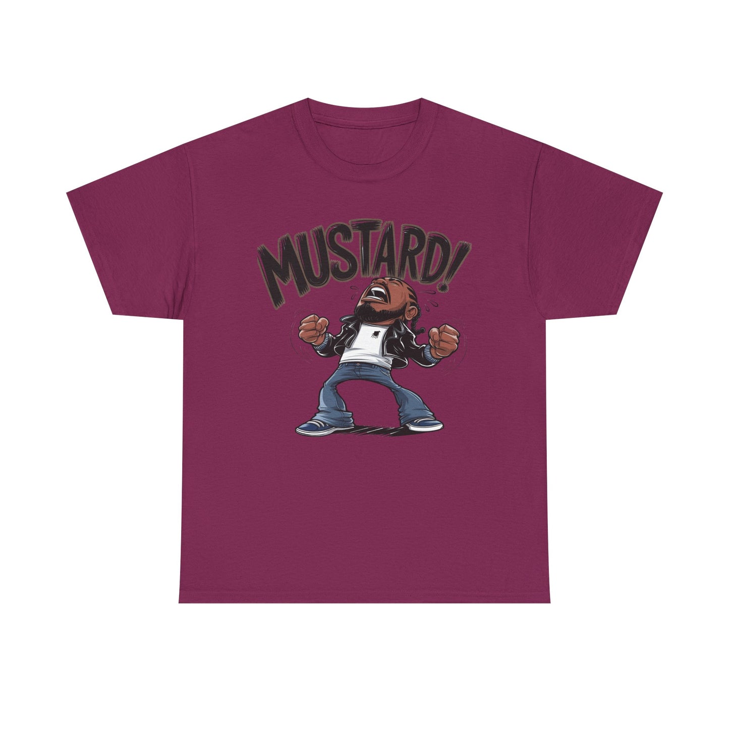 Mustard! Graphic Unisex Heavy Cotton Tee - Fun Casual Streetwear T-Shirt