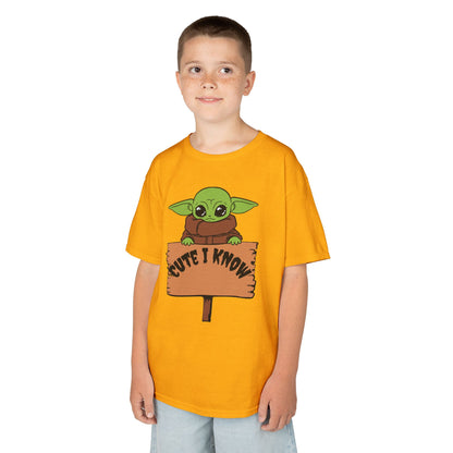 Cute Baby Alien Kids Tee - "Cute I Know" Design for Trendy Kids