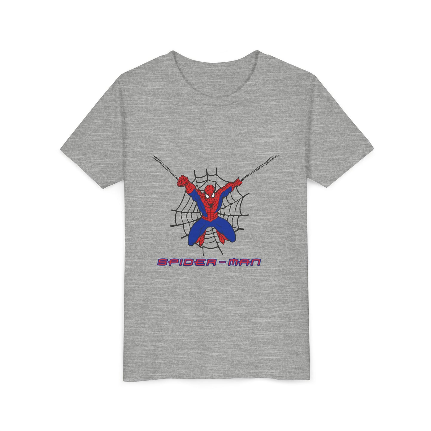 Spider-Man Youth Short Sleeve Tee - Fun Graphic Tee for Kids, Superhero Shirt, Birthday Gift, Comic Theme Apparel, Playtime Wear
